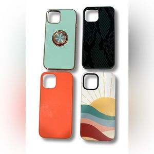 Set of 4 iPhone 12 Pro cases